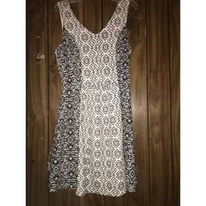Kohl’s black and white skater dress